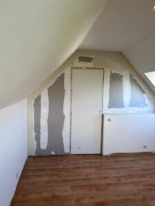 création pièce et isolation mur étage supérieur 5